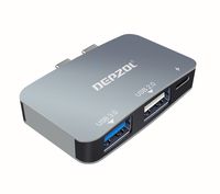 DEPZOL USB Type C HUB to HDMI 4K, USB 3.0 Port, PD Charging, USB-C Data Transfer, SD and Micro SD Card Readers for MacBook Pro