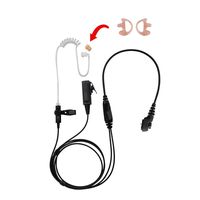 BOMMEOW BCT22HAMP-H5 2-Wire Clear Coil Surveillance Kit Earphone for Hytera with Earmold