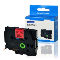 SuperInk 1 Pack Replace P-Touch TZe Label Tape TZe-441 TZ-441 TZe441 TZ441 Laminated Black on Red TZ Tape Compatible for Brother P-Touch Printer PT-1300 PT-E500 PT-2030 (3/4"x 26.2'',18mm x8m)