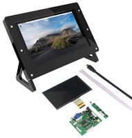 7.0 inch HDMI Monitor 1024x600 Pixel HD LCD Screen with Driver PCB Match Holder Case for Raspberry Pi 4 & Pi 3 B+, Support VGA & HDMI Input (7.0 inch)
