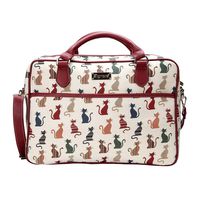 Computer bag for Women/Laptop Bag for women/Briefcase for Women in Cheeky Cat by Signare (CPU-CHEKY)