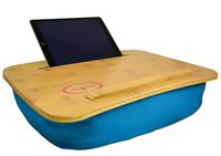 The Perfect LapTop or Tablet Lap Desk - Bamboo Top- Built in Slot for iPad or Phone and Table Top for a Laptop- Idea for Back To School or Home Office. Yogibo Traybo 2.0