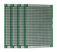 LampVPath (Pack of 4) PCB Prototype Board, Double Sided PCB Proto Board for DIY Solder Breadboard, 5cm X 7cm(1.969" X 2.756") Universal Printed Circuit Board