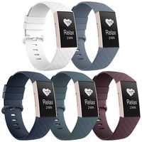 Recoppa Compatible with Fitbit Charge 3 Bands, Soft Silicone Replacement Wristbands for Fitbit Charge 3 and Fitbit Charge 3 SE, Women Men Large Small 5 Packs