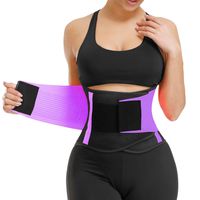 VENUZOR Waist Trainer Belt for Women - Waist Cincher Trimmer - Slimming Body Shaper Belt - Sport Girdle Belt (UP Graded) (Z1-Purple, XXL)