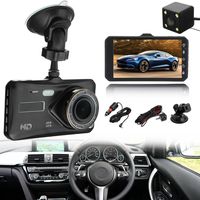 Quaanti HD 1080P WiFi Car DVR Camera Video Recorder Dash Cam G-Sensor with Rear Camera (Black)
