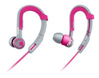 Philips ActionFit Sports in ear headphones SHQ3300 SHQ3300PK 8.6mm drivers/closed-back Earhook Pink Color