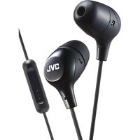 JVC HAFX38MB BLACK Marshmallow In-Ear headphones w/Remote/Mic
