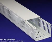 1 Set of 4 x3 x2m White High Density Premium Quality Wiring Duct and Cover - UL/CE/CSA Listed