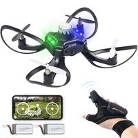 Andals 2019 Newest Gesture Control Drone 2.4G 6 Axis 480 HD FPV Camera Mini RC Quadcopter with Altitude Hold, Gravity Sensor Function Outdoor Fly Freely Gesture & APP Control Drone for Kids