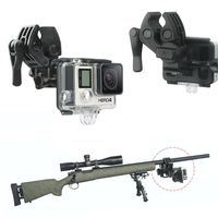 Universal Camera Clamp Mount Set, Oumers Fixing Clip Mount Kit For Gun / Fishing Rod / Bow Fixing Clip, For GoPro Hero HD, Hero 4, Hero 3+, Hero 3, Hero 2, Hero 1, GoPro Camera Accessories