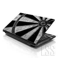 LSS Laptop 17-17.3" Skin Cover with Colorful Target Pattern for HP Dell Lenovo Apple Asus Acer Compaq - Fits 16.5" 17" 17.3" 18.4" 19" (2 Wrist Pads Free)