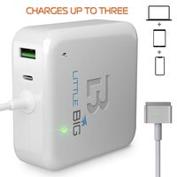 Macbook Pro Charger 60W Power Adapter Magsafe 2 T-tip Style Connector Replacement Macbook Pro Charger for Apple MacBook Pro Retina 11 inch / 13 inch White