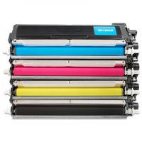 HQ Supplies Compatible Replacement for Brother TN210 Toner Set BK/C/Y/M for Brother DCP9010CN HL3040CN HL-3045CN HL-3070CW HL-3075CW MFC-9010CN MFC-9120CN MFC-9125CN MFC-9320CN MFC-9320CW MFC-9325CW