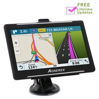 Car GPS Navigation, Aonerex 7 inch HD 8GB&256MB GPS Navigation System,Spoken Turn- to-Turn Traffic Alert Vehicle Car GPS Navigator,Lifetime Free Map Updates