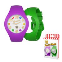 Candy Crush Unisex Watch Scented Grape and Apple, Interchangeable wristbands