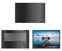 decalrus - Protective Decal for Lenovo Yoga 730 15 (15.6" Screen) Laptop Dark Grey Texture Brushed Aluminum Skin case Cover wrap BAlenovoYoga730_15Dark Grey