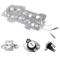 Dryer Heating Element（DC47-00019A）for Samsung, Thermal Fuse（ DC96-00887A） and （DC47-00016A）, Thermostat （DC47-00018A ）Dryer Repair Kit Replacement
