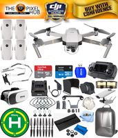 DJI Mavic Pro Platinum Edition Pro Accessory Bundle with Backpack, 7 Piece Filter Kit, Vest Strap, Landing Pad Plus Much More (4 Batteries Total)