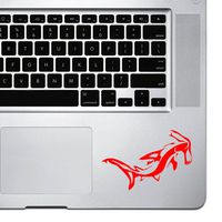 StickAny Palm Series Hammerhead Shark Sticker for MacBook Pro, Chromebook, and Laptops (Red)