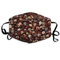 Sugar Rush Assorted Chocolates Dust Mask,Washable and Reusable Cleaning Gardening Outdoor Activities Warm Windproof Mask