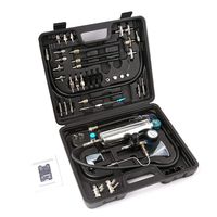 DOMINTY Non-Dismantle Injector Cleaner&Tester Fuel System Adapter Kit For Petrol EFI Throttle Car 600ML Tank 120PSI