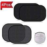 Car Window Shades for Baby 4 Pack, Auto Sun Shiled for Blocking UV Ray Protecting Kids Pets Family- Baby Car Side Window Sun Shades- with 2 Size: 2 Transparent & 2 Semi-Transparent Sunshades