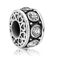 JMQJewelry Heart April Love Birthstone Charms for Bracelets Friend