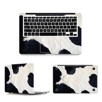3 in 1 Color Feather Laptop Sticker Top + Bottom + Wrist Full Cover Skin Laptop Sticker for MacBook Air Pro Retina 11" 12" 13" 15 Notebook Decal Skin,Air 11 A1370 A1465,Milk Feather