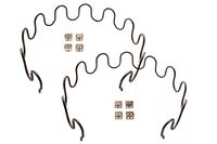 Sofa Upholstery Replacement Chair Springs, 8 Gauge 25" Spring (Qty:2), with S Clips (Qty:8)