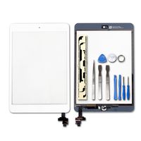 Ayake for iPad Mini/iPad Mini 2 Digitizer Screen Replacement White 7.9'' Full LCD Display Assembly with IC Chip Flex Cable, Home Button, Camera Bracket Pre Assembled, Adhesive and Repair Tool Kits