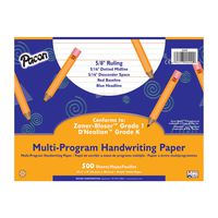 Pacon Multi-Program Handwriting Paper, 10 1/2" X 8", D'Nealian Grade K, Zaner-Bloser Grade 1, 500 Sheets