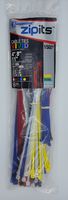 Cambridge ZipIts Multi Purpose Cable Ties Zip Ties 150 Pieces 4 Inch 8 Inch 11 Inch Assortment of 5 Assorted Colors
