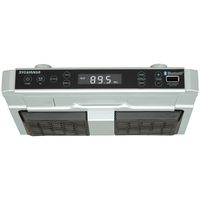 Sylvania SKCR2810BT Under Cabinet Clock Radio, Music System with Bluetooth Streaming and FM Radio (Renewed)