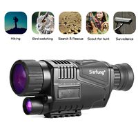 Night Vision Monocular (Included 16GB TF Card), 5x40mm HD Night Vision Monocular Take Photos and Videos (Tags Time/Date) Up to 656ft in Full Darkness.