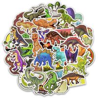 50 PCS Dinosaur Stickers Toys for Children Animal Funny Sticker Decal Decoration Jurassic Park to DIY Laptop Skateboard Suitcase Motorcycle Bicycle Luggage