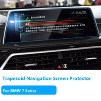 TTCR-II for BMW 7 Series Navigation Display Screen Protector Foils[2016-2019], Anti-Explosion Touch Screen Protector[0.3mm,9H Hardness],Tempered Glass Console LCD Screen Protector[10.2" Trapezoid]