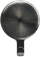 AttractMagnetic Hanger 10 lb Capacity 1-Pack (Brushed Nickel) for Metal Surfaces