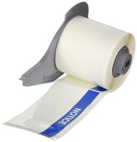Brady M71-38-483-NOTI Ultra Aggressive Polyester BMP71 Labels , White (100 Labels per Roll, 1 Roll per Package)