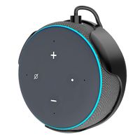 Moretek Wall Mount Holder Stand for Echo Dot 3rd Generation, No Messy Wires with Magnetic Release 3M Adhesive Hanger Mounts for Echo Dot 3rd Gen Smart Home Speakers (Black Magnetic)