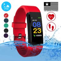 Burn-Rate Fitness Tracker Heart Rate Monitor - Smart Watches for Women Men Color Smart Watch Fit Bracelet Reloj Inteligente Band Pedometer, Waterproof, Distance bit Android & iOS