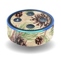 MightySkins Skin Compatible with Amazon Echo Dot (2ND Gen) - Pine Collage | Protective, Durable, and Unique Vinyl Decal Wrap Cover | Easy to Apply, Remove, and Change Styles | Made in The USA