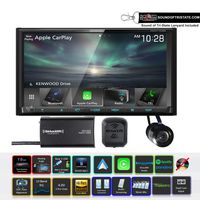 Sound of Tri-State Kenwood DMX7706S 6.95" WVGA Digital Multimedia Receiver w/SiriusXM SXV300V1 and Back Up Camera and Lanyard Bundle