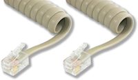 Lynn Electronics L-H4DU-25-LA 25-Feet Light Ash Replacement Telephone Cord, 3-Pack