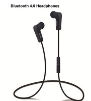 New Black/red/White/Blue/Yellow/Pink More Color Bluetooth Headphones -Bluetooth V4.0 Version -Wireless-Hi-Fi Stereo- Built in Mic-Phone with Retail Package (508-Black)