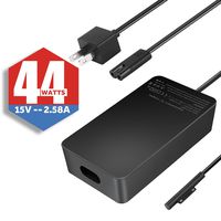 EBKK 44W 15V 2.58A Chager for Surface Pro 6 Pro 5 Pro 4 Pro 3 & Surface Laptop 2 Surface GO Surface Book Laptop 1769 1796 i3-4020Y/i5-4300U/i7-4650U with 5V USB Charging Port