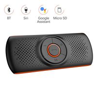 Aigoss Bluetooth 4.2 Car Speakerphone, Car Stereo Music Receiver Player, Sound Enhanced Bass/Built-in Mic/TF Card Player/Siri & Google Assistant, AUX Hands Free Calling with Wireless Control -T826