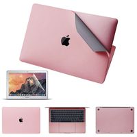 JRCMAX 5-in-1 MacBook Full Body Stickers for MacBook Air 13-inch 13" A1369/1466,3M Full-Cover Protector Vinyl Decal Skin [Top + Bottom + Touchpad + Palm Rest with Screen Protector (Rose Gold)
