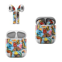 Skin Decals for Apple AirPods - Butterfly Land - Sticker Wrap Fits 1st and 2nd Generation