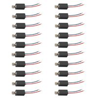 Luckkyme Micro Vibration Motor DC 3V 3500RPM Arbitrary Direction Motor Drives for Cell Phone and Pagers (Black)